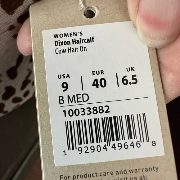 NEW Ariat Women's Brown/White Calf Hair Dixon Snip Toe Bootie 9B - Picture 5 of 9